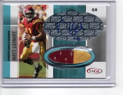 Matt Leinart 2006 Sage Auto Autograph Jersey Relic SP Rookie RC /10 • $150