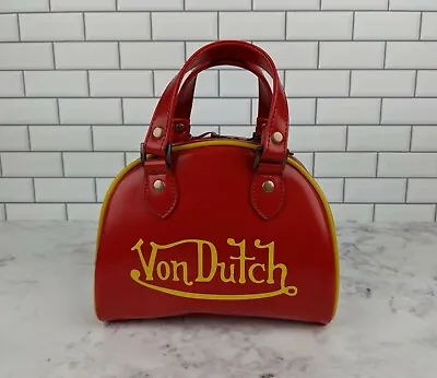 Von Dutch '03 Vintage Bowling Bag Purse Designed By Christian Audigier NEW RARE! • $347
