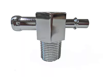 $15.95 • Buy GM Intake Manifold Vacuum T Fitting Steel 3/8  NPT 1/4  3/8  Barb Nipple A2