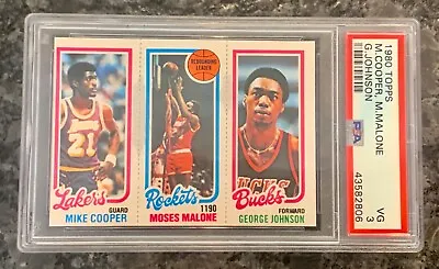 Mike Cooper Rookie / Moses Malone 1980 Topps VG (PSA) • $45