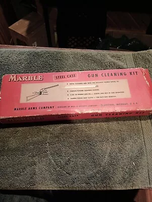 Marbles Vintage Collectible Gun Cleaning Kit Steel Case ? Cal. • $9.99