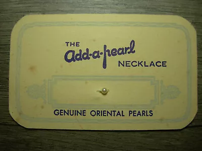 2.6mm Vintage Add-a-Pearl Card NATURAL UNCULTURED Add A Pearl Saltwater 7A • $49.99