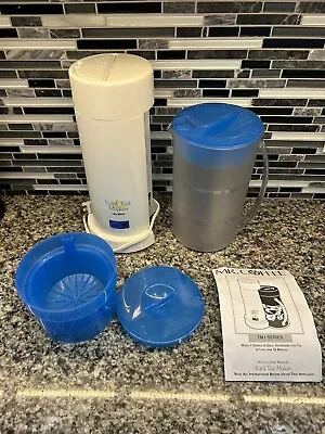 Mr. Coffee Iced Tea TM1.7 2Quart Pitcher Basket W/ Lids And Manual Blue • $22.24