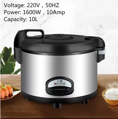 10L 1600W Commercial Rice Cooker Super Large Electric Rice Cooker Non-stick • $166