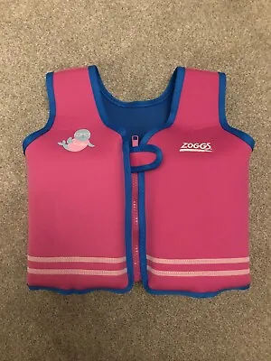 Zoggs Pink Swim Vest Float Aid 4-5 Years • £10