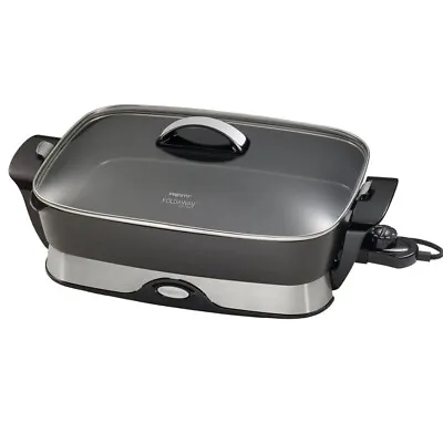 Presto 16-inch Electric Foldaway Skillet Black Heavy Cast Aluminum Pan 067857 • $115.99