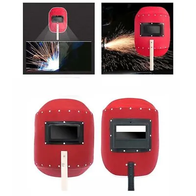 Face Protector Handheld Welding Helmet Heat Resistant Welder Mask  TIG Mig ARC • £6.85