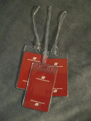 United Airlines UA UAL Airplane Vintage Playing Card Luggage Name Tag Tags (3) • $19.99