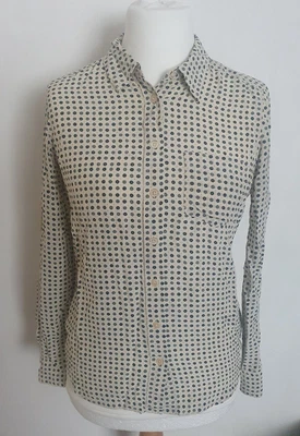 £43 • Buy Equipment Femme Silk Shirt Blouse Retro Geometric Print S 8/10 Uk 