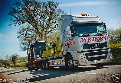 £0.99 • Buy Truck Photo: M. R. Horn Transport - Volvo FH - WA11 AEV - Devon