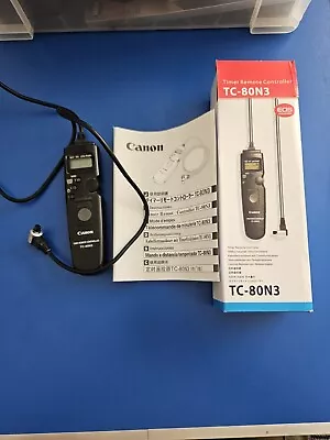 Canon TC-80N3 Timer Remote Cord Shutter Release Cable • £29