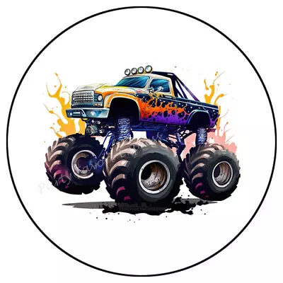 Monster Truck Envelope Seals Labels Stickers Party Favors • $1.99