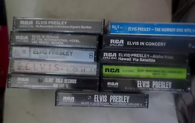 Vintage Elvis Presley Cassette Tape Bundle Lot Of 11 As Shown Pre-owned Various • $24.99