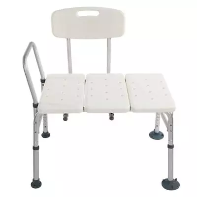 Bath Tub Chair Medical Transfer Bench Stool Shower Seat 10 Height Adjust W/Arms • $55.79