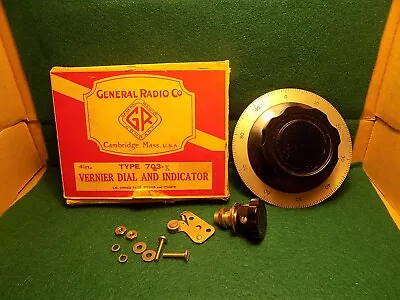 (1) GR General Radio Vernier Dial And Indicator Type 703 NOS • $30