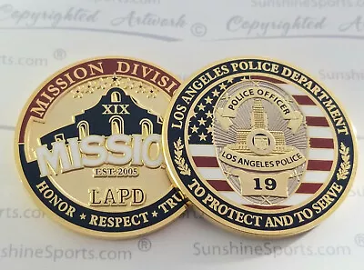 Los Angeles Police Mission Division Challenge Coin. New 1.75 LAPD FBI  CHP • $17.25