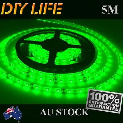 $10.99 • Buy Waterproof 12V Green 5M 3528 SMD 300 Leds LED Strips Led Strip Lights Car Boat