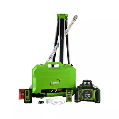 Imex 77R Rotating Laser Level Set +Tripod +5m Staff +Hard Carry Case • $1699