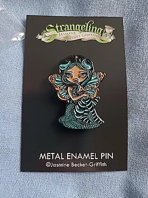 Turquoise Lightening Jasmine Becket-Griffith Strangeling Collectable Enamel Pin • £11