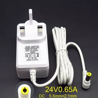 24V 0.65A UK Plug Home Power Supply AC Adapter For Aroma Diffuser Humidifier • £8.66