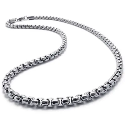 2mm-5mm 16 -40  Silver Stainless Steel Square Rolo Necklace Chain HN9 USA Seller • $10.94