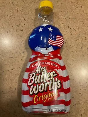 Mrs. Butterworth's Patriotic Bottle - Red White And Blue • $22