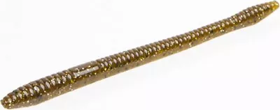 Lot 3 Zoom Bait 004-284 Green Pumpkin Magic Finesse Worm 4.75  20 Pk - Fishing • $22.85