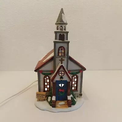 Mervyns Village Square Lighted St. George Chapel Christmas 1997 Original Box • $60