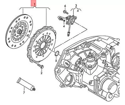 Genuine VW Clutch Plate And Pressure Plate See Workshop Manual 03L141016N • $453.61