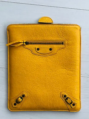 Balenciaga Leather IPad Tablet Case Slip Mustard Yellow Brand New No Tags 11” 9  • £49
