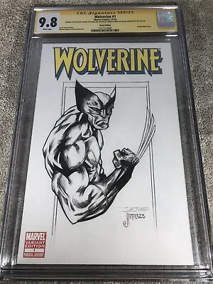 Wolverine 1 Variant CGC 9.8 SS Javier Saltares Original Art Sketch Logan Movie • $379.99