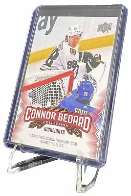 2023-24 Upper Deck Hockey Connor Bedard Collection 25 Michigan Goal Chicago • $4.99