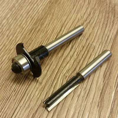 £27 • Buy T- TRIM EDGING 2mm SLOT CUTTER & 6.4mm CAMPERVAN DOOR ROUTER BIT - COMBO SET 