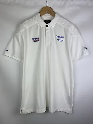 Hackett Aston Martin Racing Men’s Short Sleeve Polo Rugby Shirt Size XXL • $45