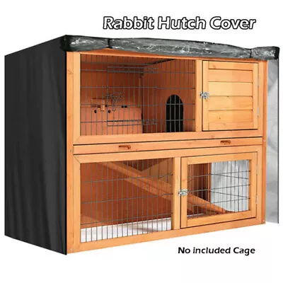 4FT Rabbit Hutch Cover Waterproof Large Double Garden Pet Cage Covers Guinea Pig • £38.94