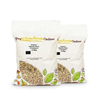 Organic Quinoa Grain (Tricolour) 5kg | BWFO | Free UK Mainland P&P • £34.78