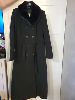 £85 • Buy Long Tall Sally Tall Trench Wool Winter Riding Coat Goth 22 Long Bnwt Victorian 