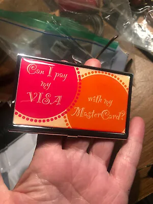 New Card Holder Silver Can I Pay My Visa With My Mastercard? • $16.99