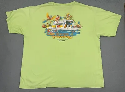 Margaritaville T Shirt Mens 2XL Green Key West Parrothead Party Jimmy Buffett • $12.80