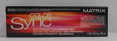 Matrix COLOR SYNC Demi-Permanent Ammonia Free Hair Color ~ Black Box ~ 2 Fl. Oz. • $6.50