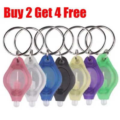£2.80 • Buy 2pcs Mini Bright LED Micro Light Keychain Squeeze Light Key Ring Camping Travel