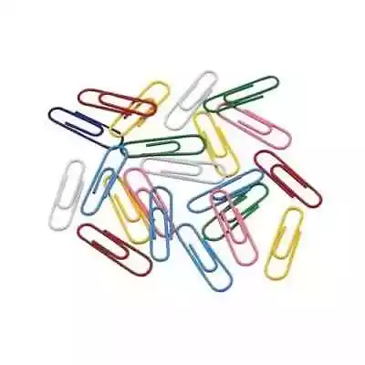 Coloured Paper Clips In Box Of 100 Coloured 32MM Clips • £2.99