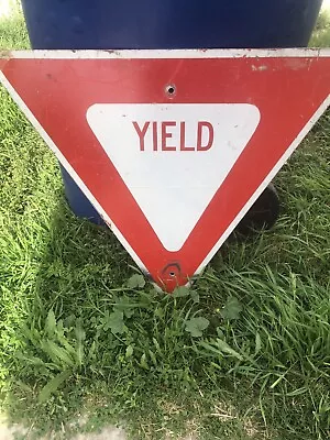 Street Sign Used “Yield” 24” X 24” • $42