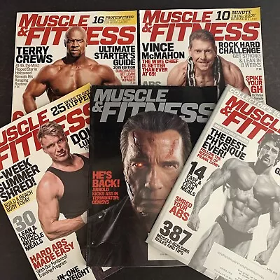 2015• Muscle And Fitness Magazine •  Lot Of 5 • FEB MAR APR MAY JUN •   #MUSF-38 • $29.99