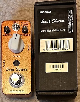 Used Mooer Soul Shiver Multi Modulation Guitar Effect Pedal • $25