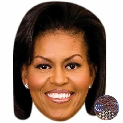 Michelle Obama Celebrity Mask Flat Card Face • $5.96