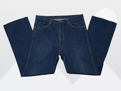 Sears Roebuck Men's Medium Wash Blue All Cotton Denim Jeans 38 Tall Vintage USA • $28.88