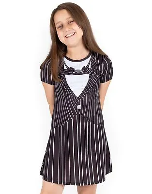 £15.99 • Buy Nightmare Before Christmas Dress Girls Jack Skellington Disney Costume