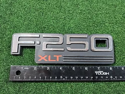 1992-1996 1997 Ford F-250 XLT Fender Badge Emblem OEM 7.3 Powerstroke 7.5 5.8 • $15.19