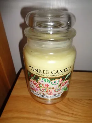 Yankee Candle CREAM COLOURED PONIES  22 OZ JAR CANDLE MY FAVOURITE THINGS • £24.99